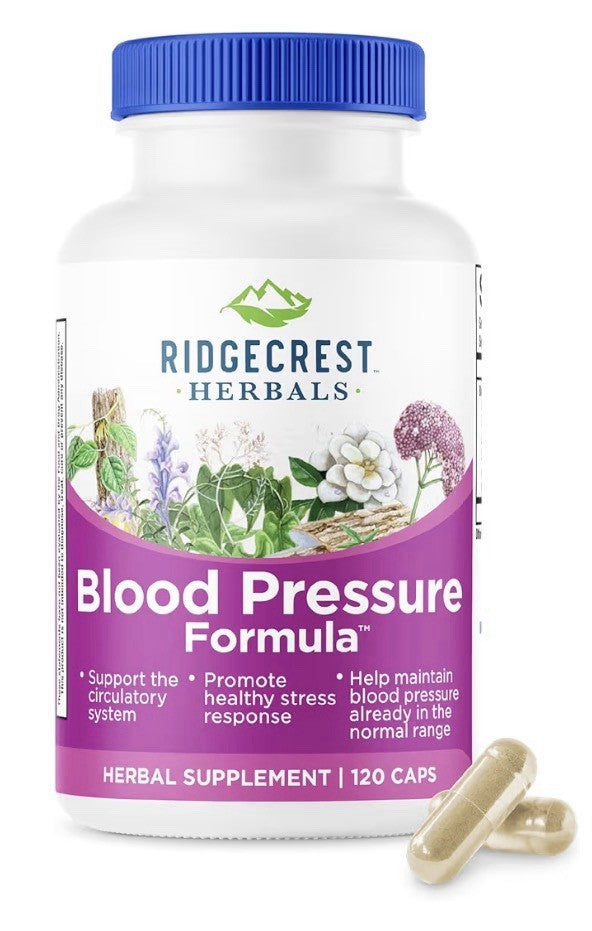 RidgeCrest Herbals Blood Pressure Formula Heart Vascular Circulation Health 120c