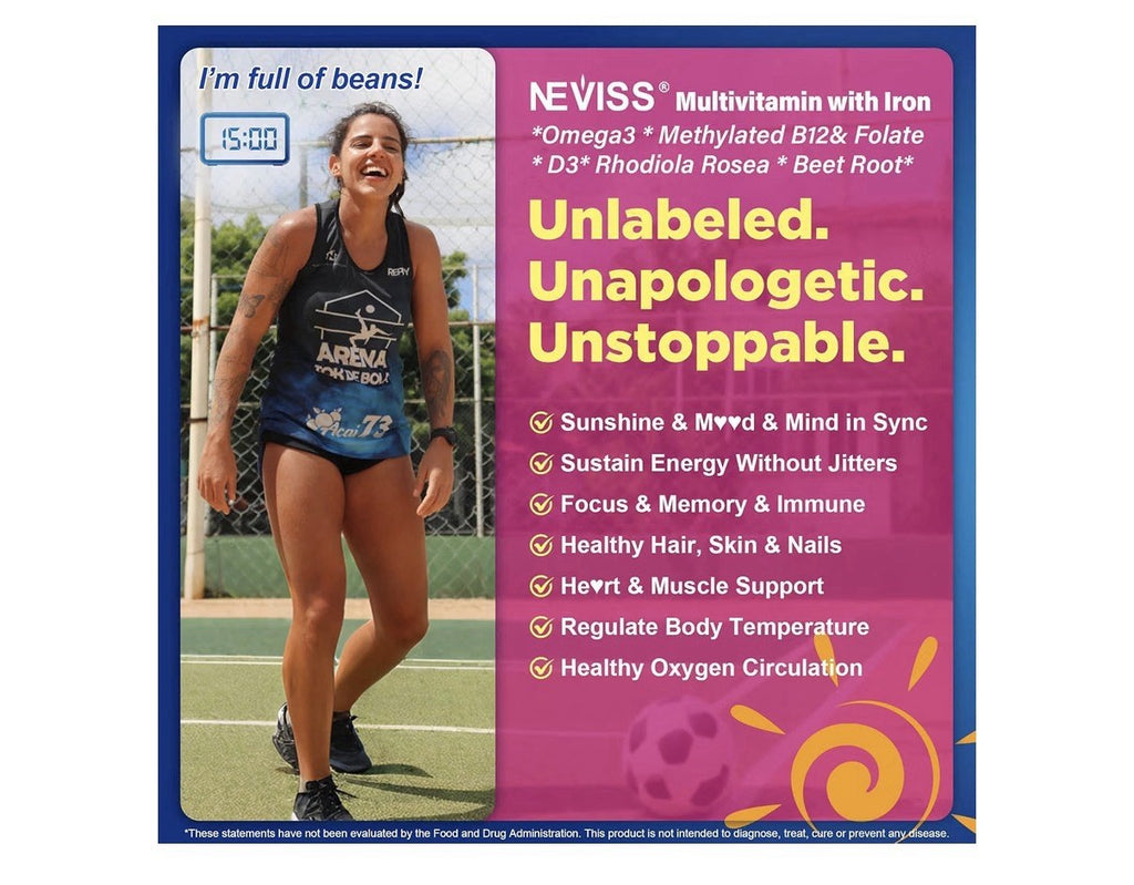 NEVISS Methylated Multivitamin For Day. Sleep + Antioxidant For Night For Women