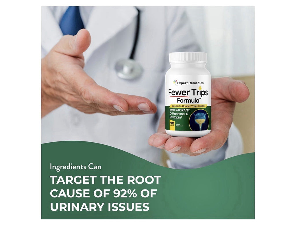 Expert Remedies Fewer Trips Formula Urinary Tract Bladder Support for Women &Men