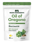 Micro Ingredients Oil of Oregano Herbal Extract With Black Seed Oil 300 Softgels