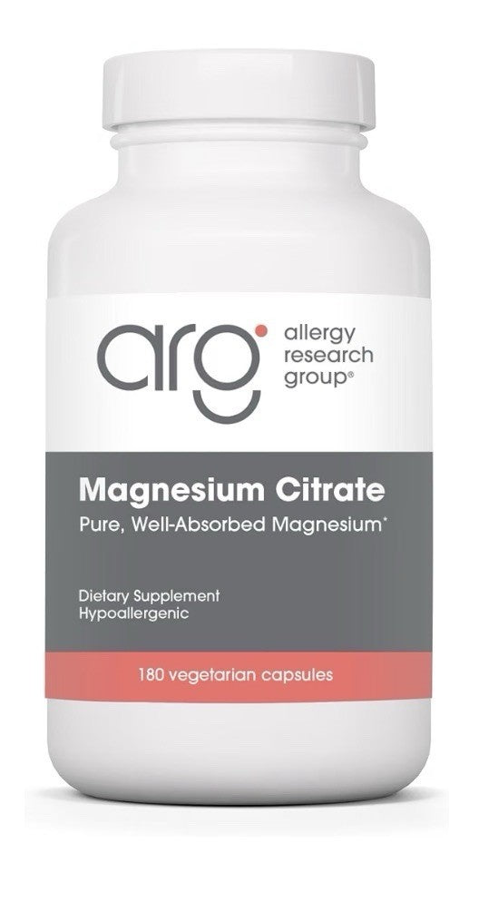 Allergy Research Group Magnesium Citrate Bone Health Energy Stress Response 180c