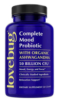 LoveBug Complete Mood Probiotics for Women 50 Billion CFU Mood Digestive 30 Caps