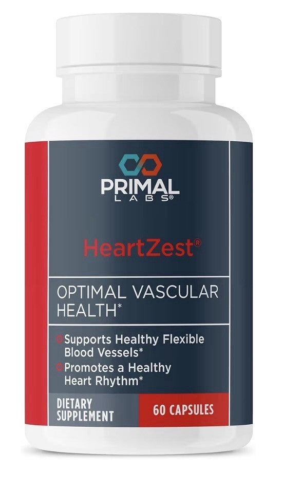 Primal Labs HeartZest Optimal Vascular Health Blood Vessels Heart Health 60 Caps