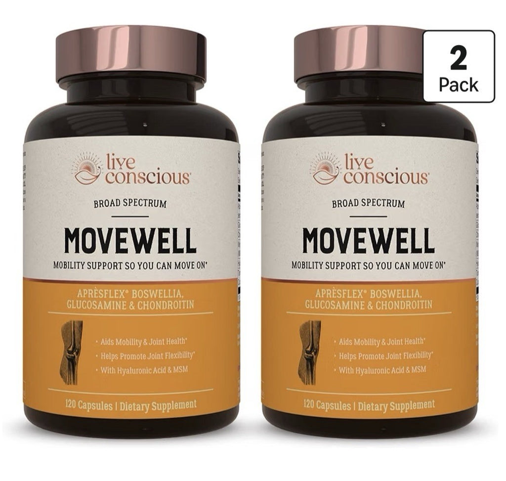 Live Conscious MOVEWELL Mobility Joint Health Joint Flexibility 2 Pack Capsules