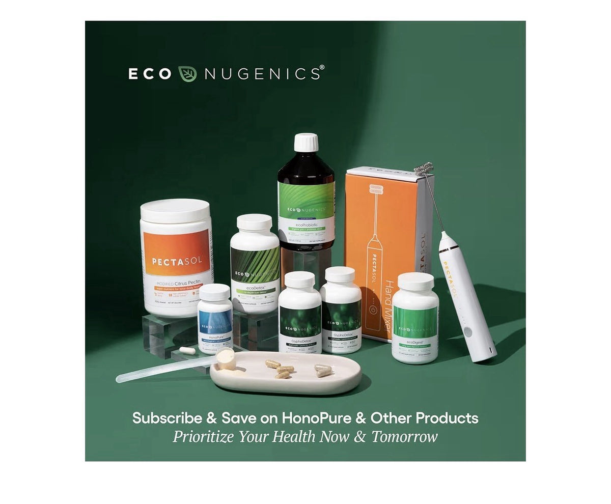 EcoNugenics PectaClear Detox Supplement for Toxic Metal Cleanse Repair 180 Caps