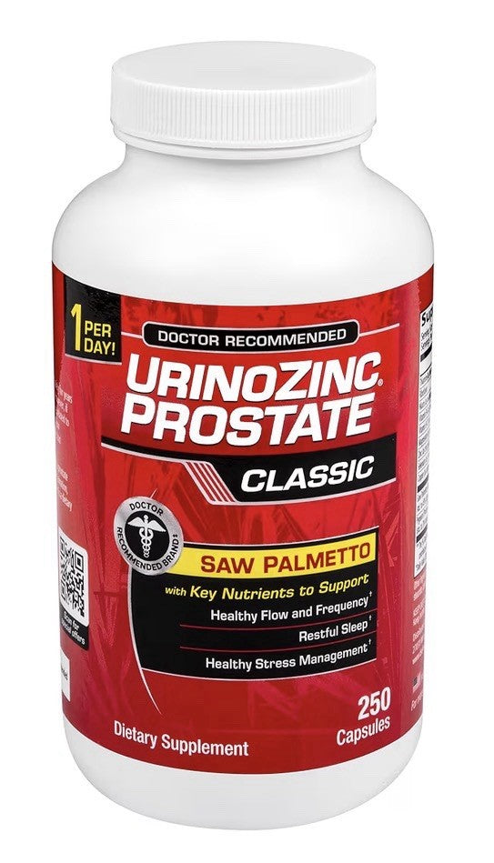 Urinozinc Prostate Classic Supplement Doctor Recommended Saw Palmetto 250capsule