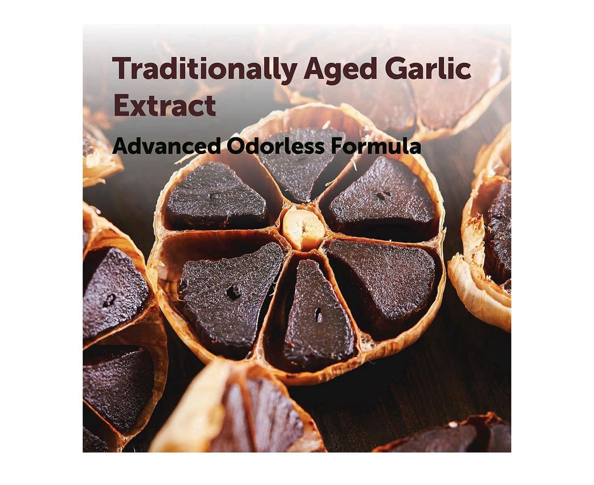 Micro Ingredients Aged Garlic Extract Odorless  2 Years Aged 300 Softgels
