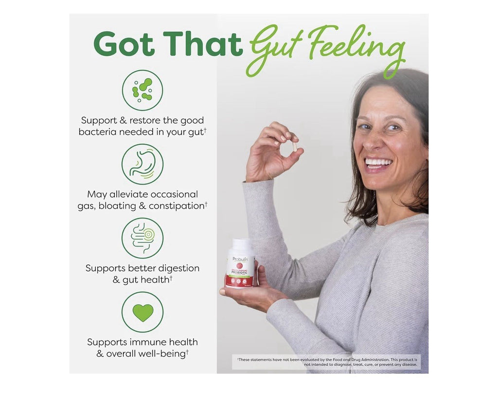 Probulin Colon Support Probiotic Support Gut Health Occasional Gas Bloating 30ca