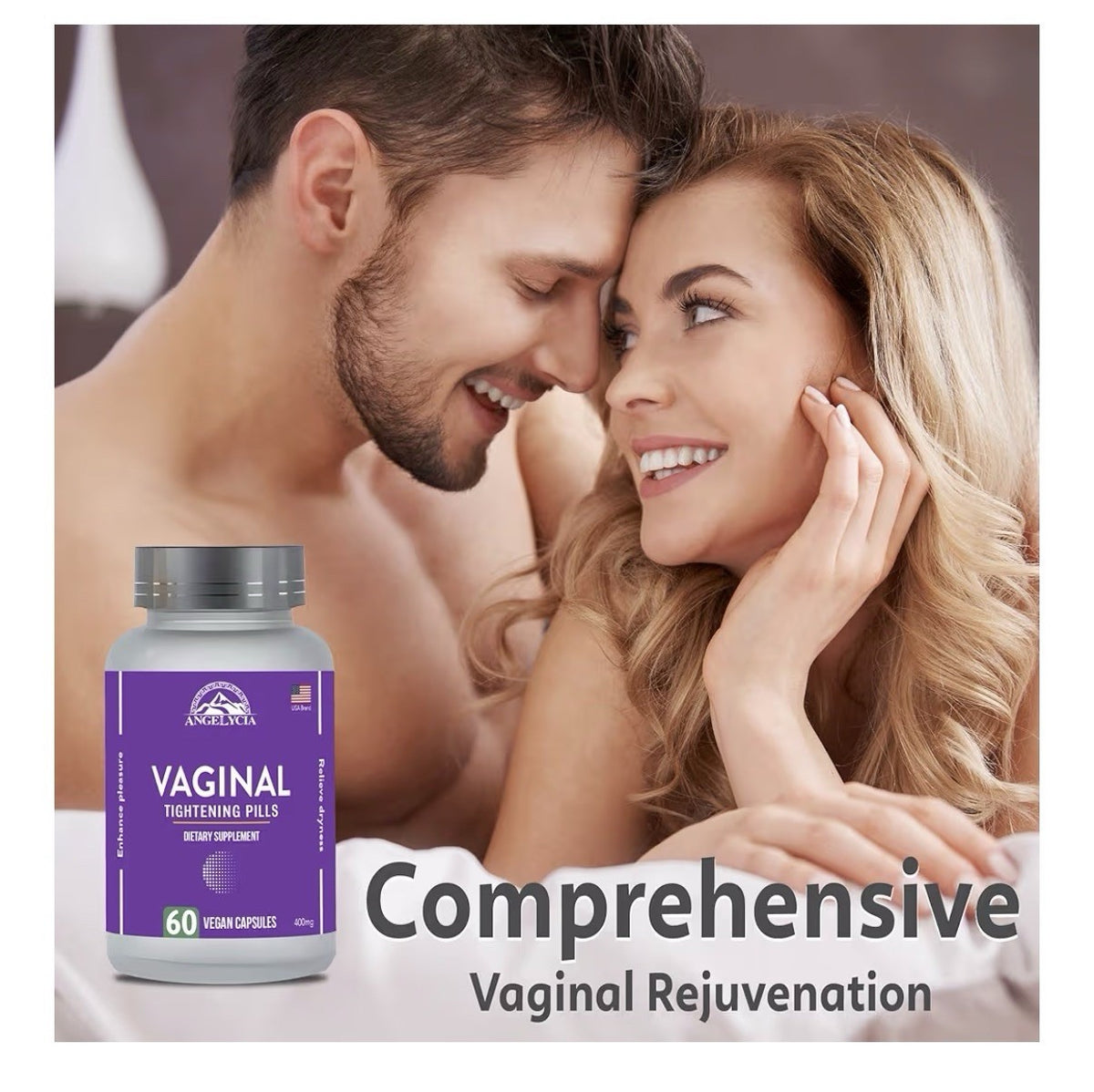 Angelicia Vaginal Tightening Pills Moisturizer Lubricate For Dryness 60 Capsules