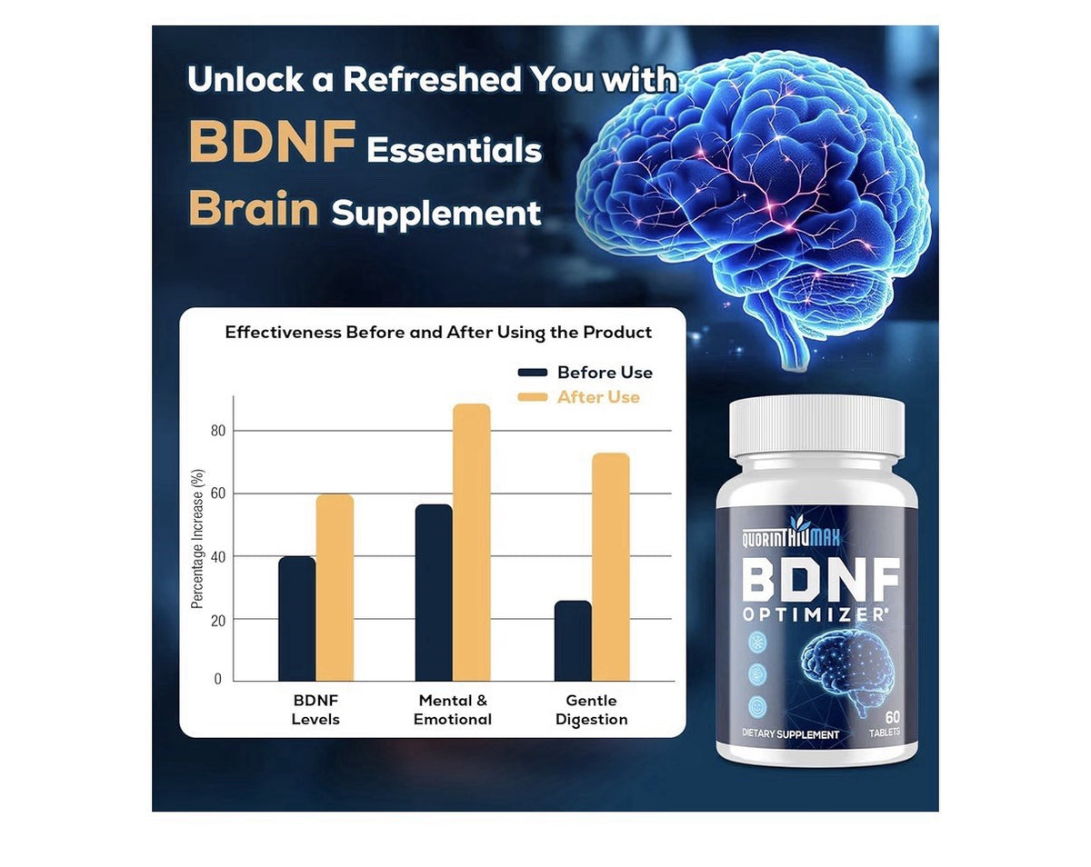 2 Pack Quorinthiumax BDNF Optimizer Nootropic Brain Memory Focus Cognitive Mood