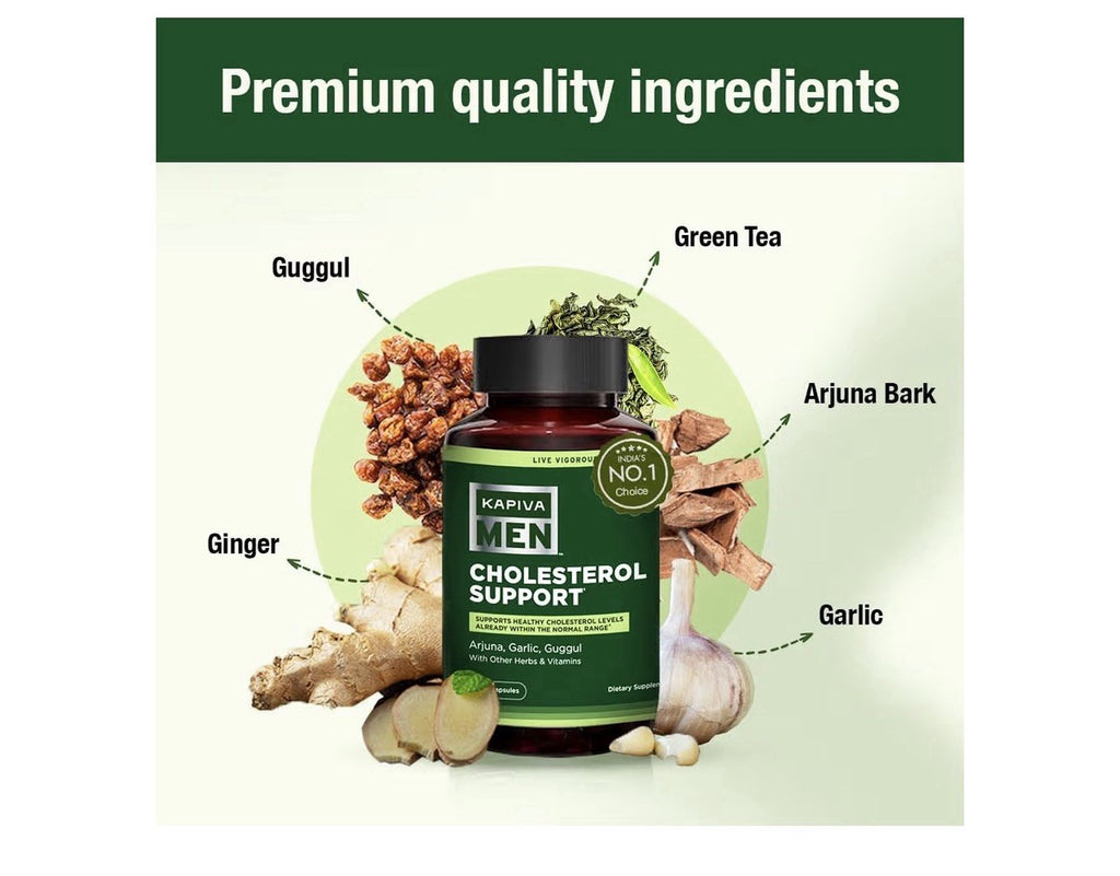 Kapiva Cholesterol Support Lowering Heart Health Supplement Plant Sterols 60Cap