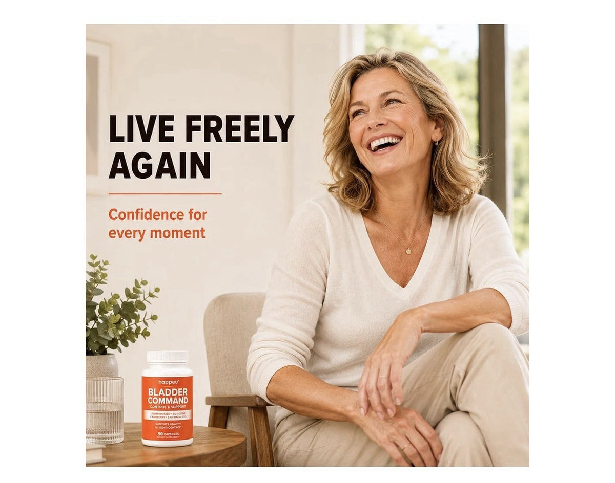 Happee Bladder Command Control & Support For Women & Men 90 Capsules