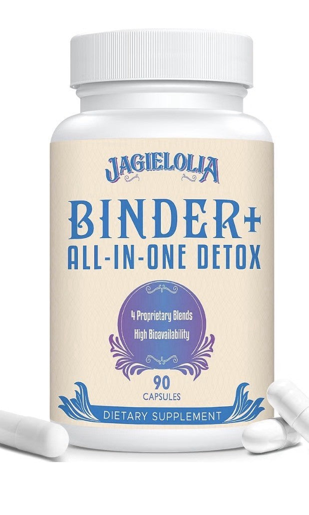 Jagielolia Binder+ All-in-One Detox High Bioavailability Liver Gut Cleanse 90cap