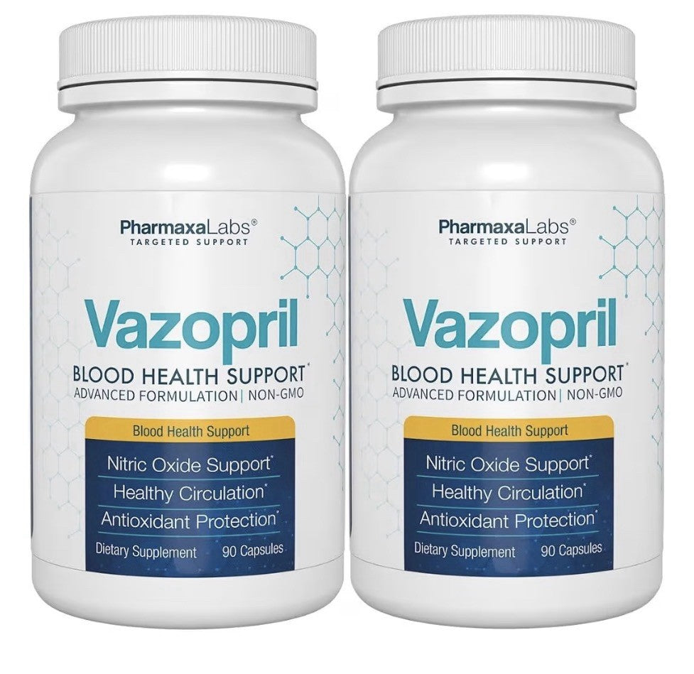 Vazopril Blood Pressure Support Supplement Healthy Heart Blood Circulation 2Pack