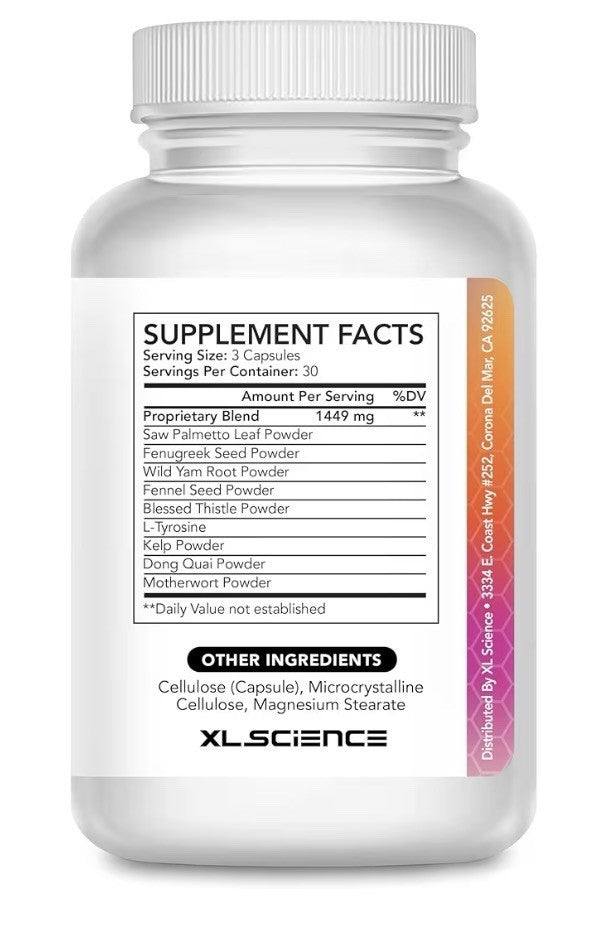 XL Science Quick Curve Women Curve Enhancing for Fuller HIPS Thighs Bust 90 Caps