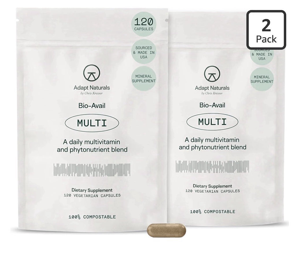 Adapt Naturals Multi Bio-Avail Multivitamin  phytonutrient blend Women Men 2Pack