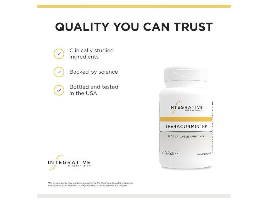 Integrative Therapeutics Theracurmin HP Curcumin Heart Joint Health Support 60ca