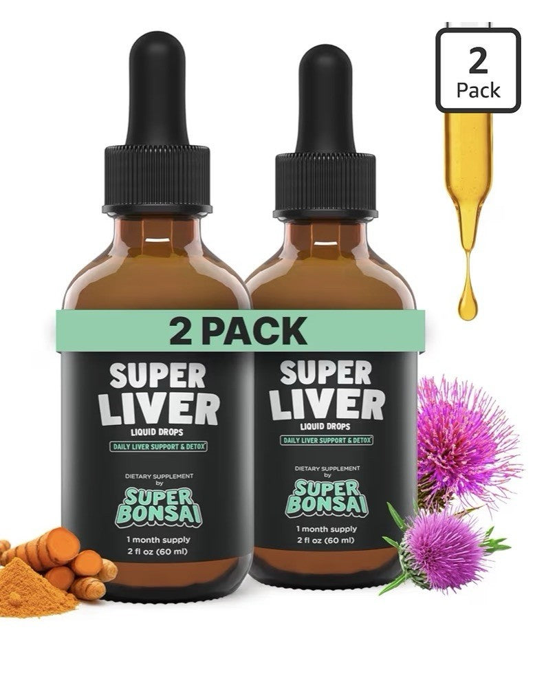 2Pack SuperBonsai Super Support Liver Liquid Detox Natural Cleanse Repair Aid