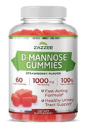 Zazzee D-Mannose Gummies Healthy Urinary Tract Support 60 Gummies