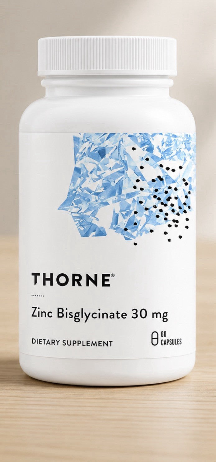THORNE Zinc Bisglycinate 30 mg Dietary Supplement 60 Capsules