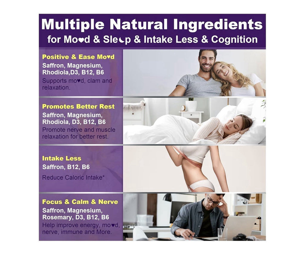 2 Pack Nextdia Saffron with Magnesium + Rosemary Extract 4 Months Supply Gummies
