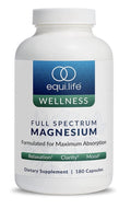 EquiLife Wellness Full Spectrum Magnesium Relaxation Clarity Mood 180 Capsules