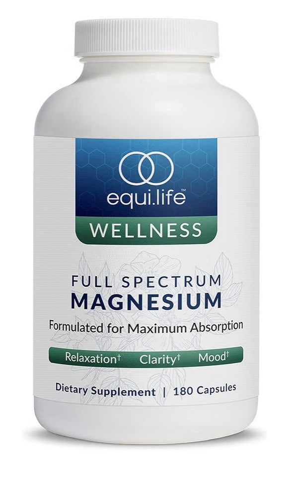 EquiLife Wellness Full Spectrum Magnesium Relaxation Clarity Mood 180 Capsules
