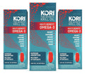 3 Pack Kori Krill Oil Omega 3 EPA DHA Heart Brain Joints Eyes Skin Health