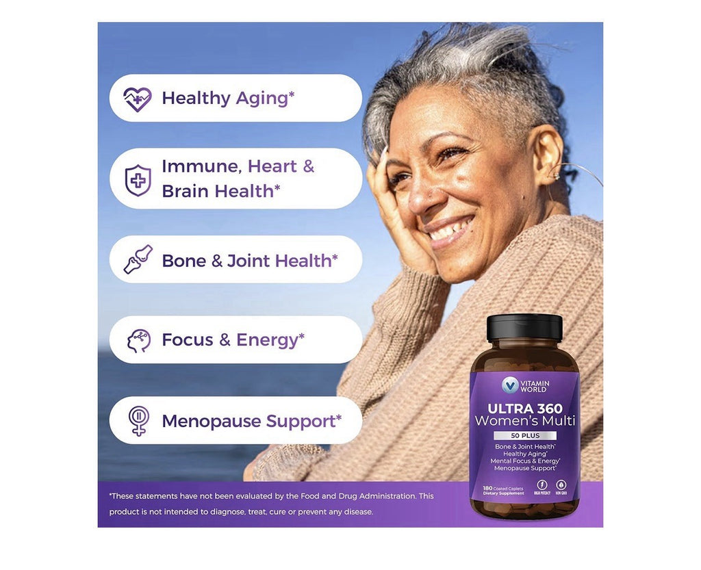 Vitamin World Ultra 360 Women’s Multi Multivitamin Women's 50+ Supplement 180Cap