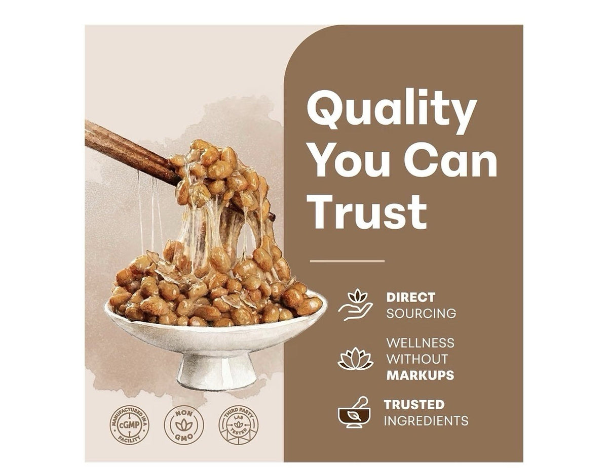 Micro Ingredients Nattokinase 10,000 FU Per Serving 240 Veggie Capsules