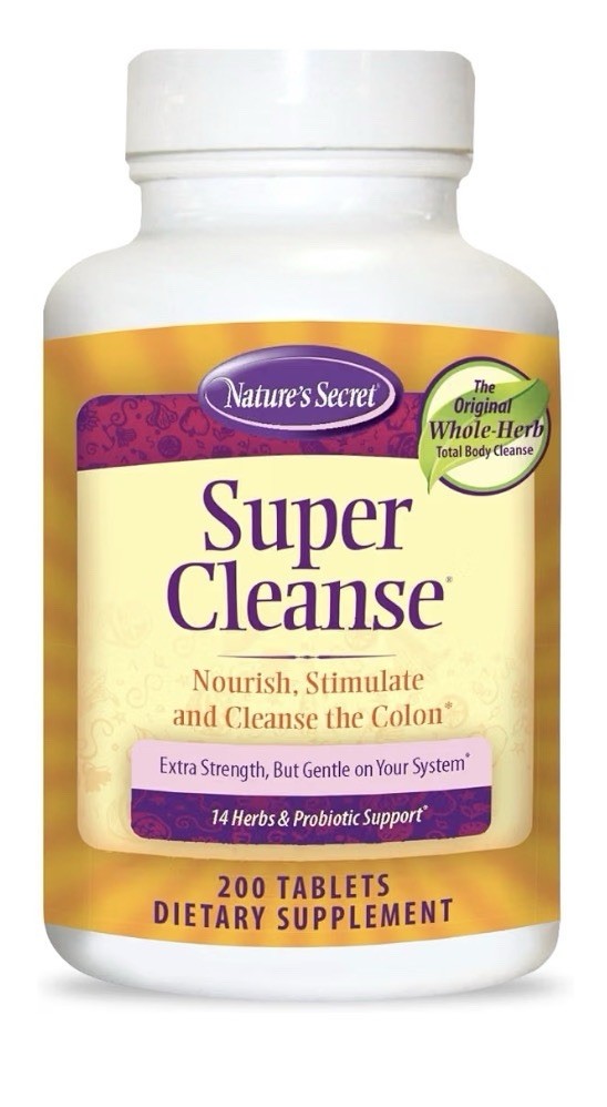 Nature's Secret Super Cleanse Nourish Colon Gut Support Gentle In Stomach 200Tab