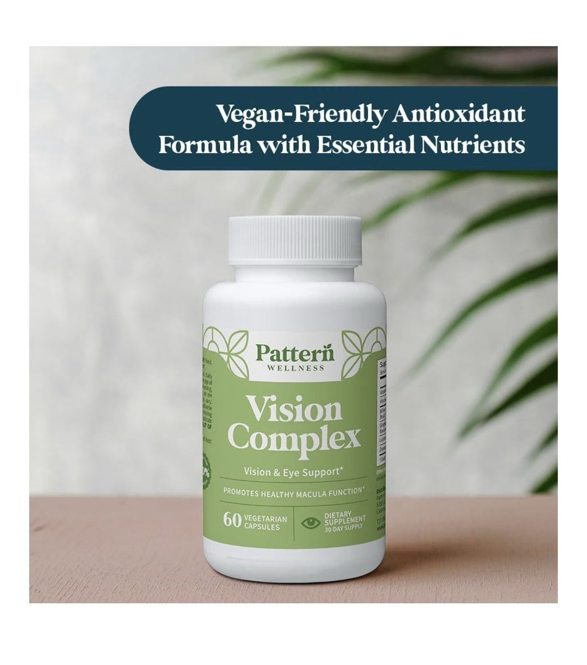 Pattern Wellness Vision Complex Vision & Eye Support Health Macula Function 60ca