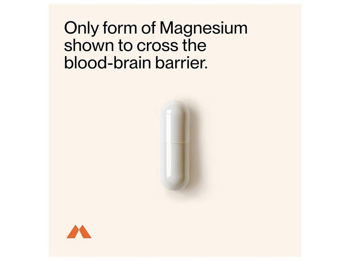 Momentous Magtein Magnesium L-Threonate Brain & Rest Support Supplement 90 Caps