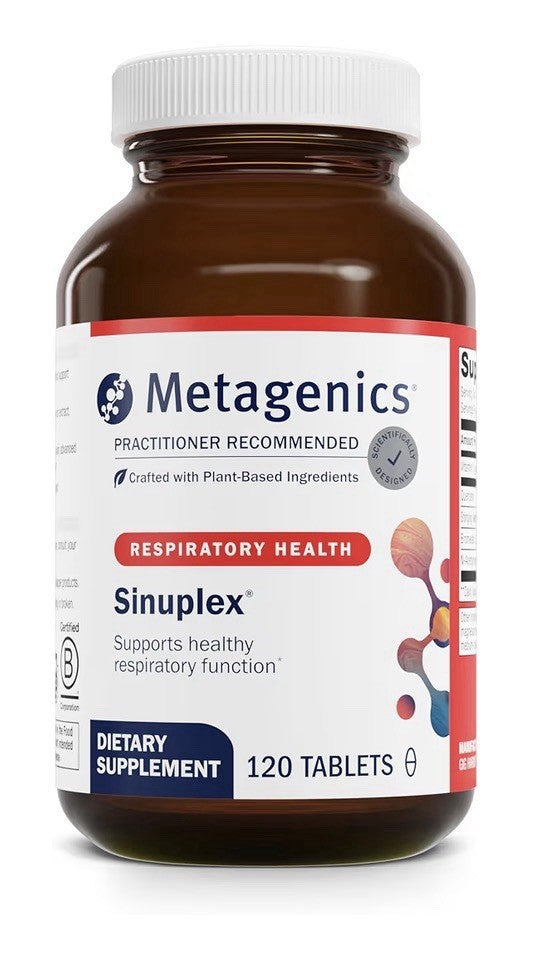 Metagenics Sinuplex Respiratory Health Immune Support with Vitamin C 120 Tablets