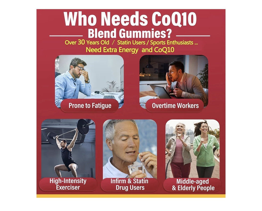 2 Pack Neviss CoQ10 Gummies Rhodiola Rosea Extract Ginseng Energy Heart Brain