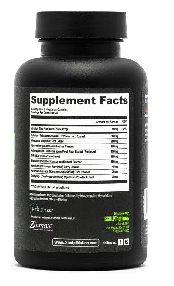 Sculpt Nation TestBoost Max Tribulus Terrestris Supplement 2 Pack