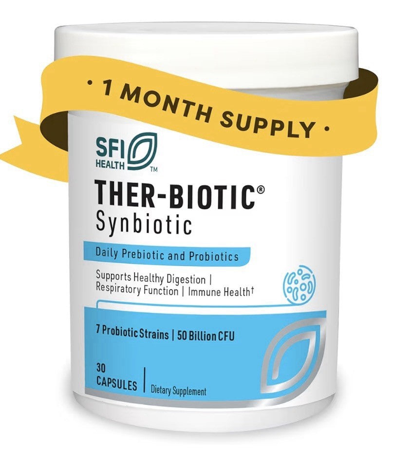 SFI Health Ther-Biotic Synbiotic Prebiotics and Probiotics 50 Billion CFU 30caps