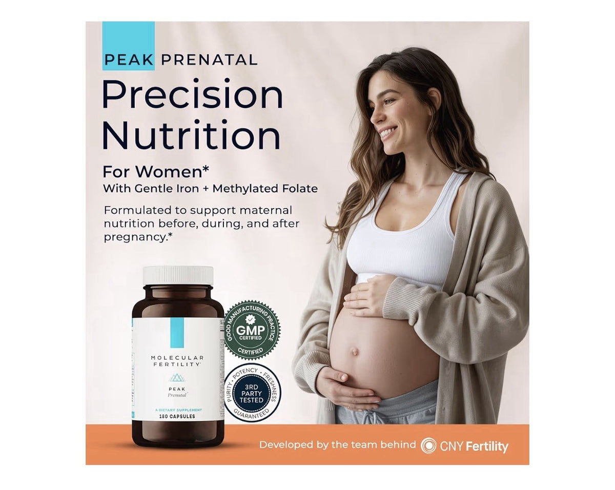 Molecular Fertility Peak Prenatal Vitamins For Women 180 Capsules 30 Day Supply