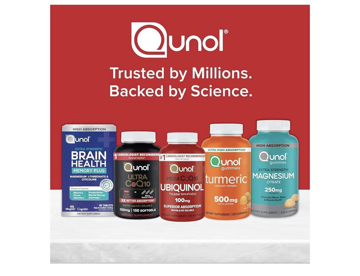 Qunol Ultra CoQ10 200mg Extra Strength Water And fat Soluble 90 Softgels