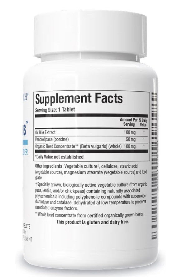 Biotics Research Beta-Plus Nutritional Ox Bile Salts Digestive Enzymes 90Tablets