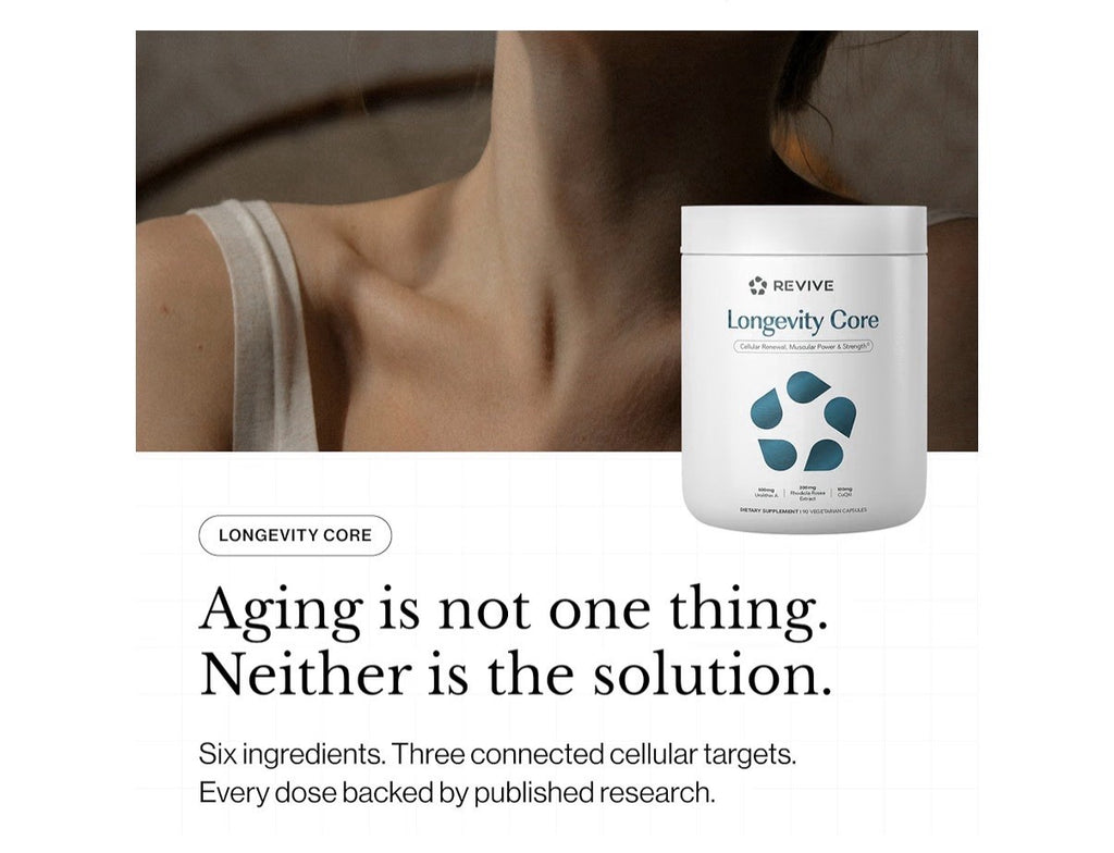 Revive Longevity Core Cellular Renewal Muscular Power Healthy Aging 90 Capsules