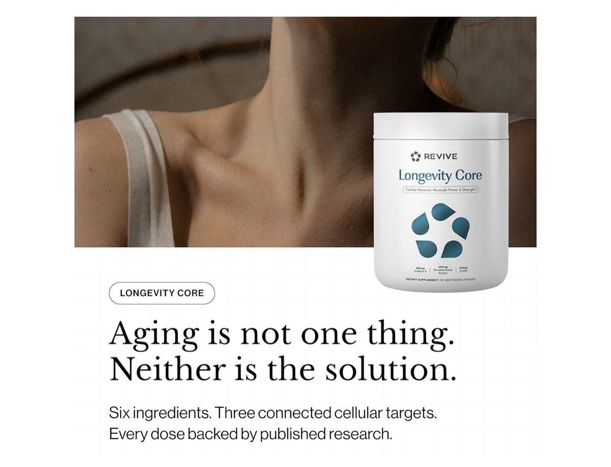 Revive Longevity Core Cellular Renewal Muscular Power Healthy Aging 90 Capsules