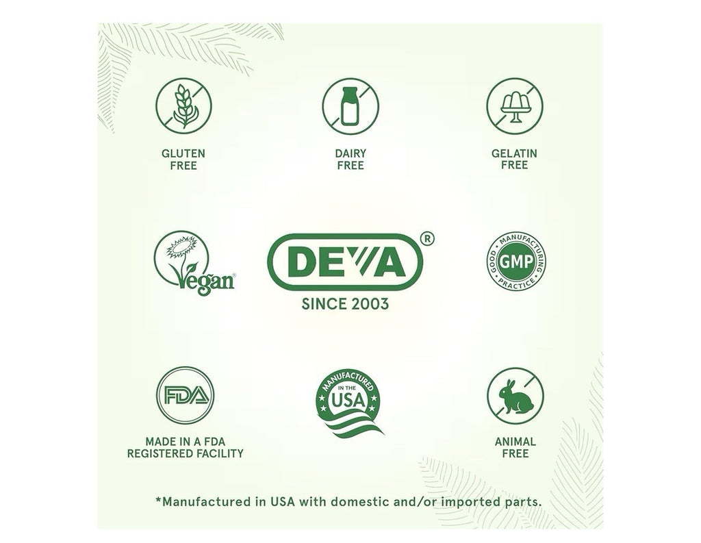 2 Pack DEVA Vegan Omega-3 DHA-EPA 500MG No Carrageenan Non-Fish Oil