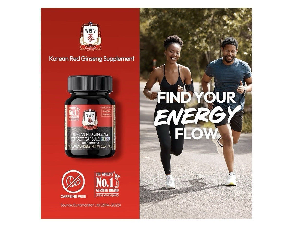 JUNG KWAN JANG Korean Red Ginseng Extract Capsule Plus Energy Boost Immune 30sg