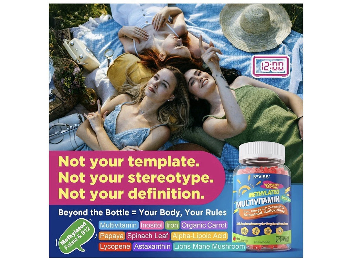 NEVISS Methylated Multivitamin For Day. Sleep + Antioxidant For Night For Women
