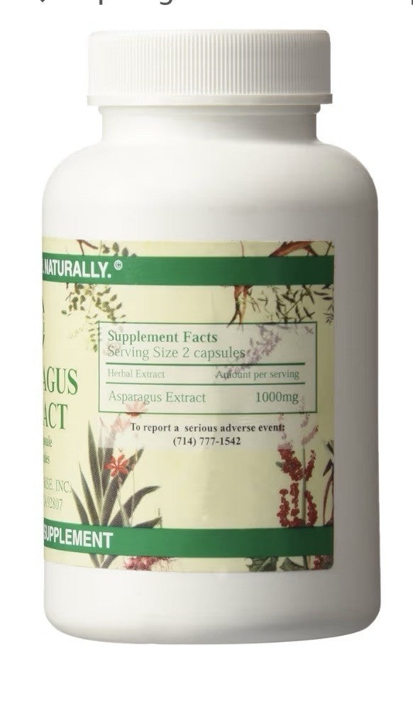 Chi's Enterprise Asparagus Extract 120 Capsules Natural Herbal Supplement