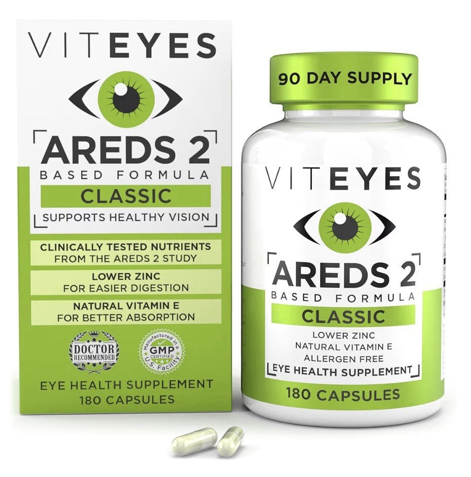 Viteyes AREDS 2 Classic Based Formula Eye Macular Vision Health Support 180 Caps