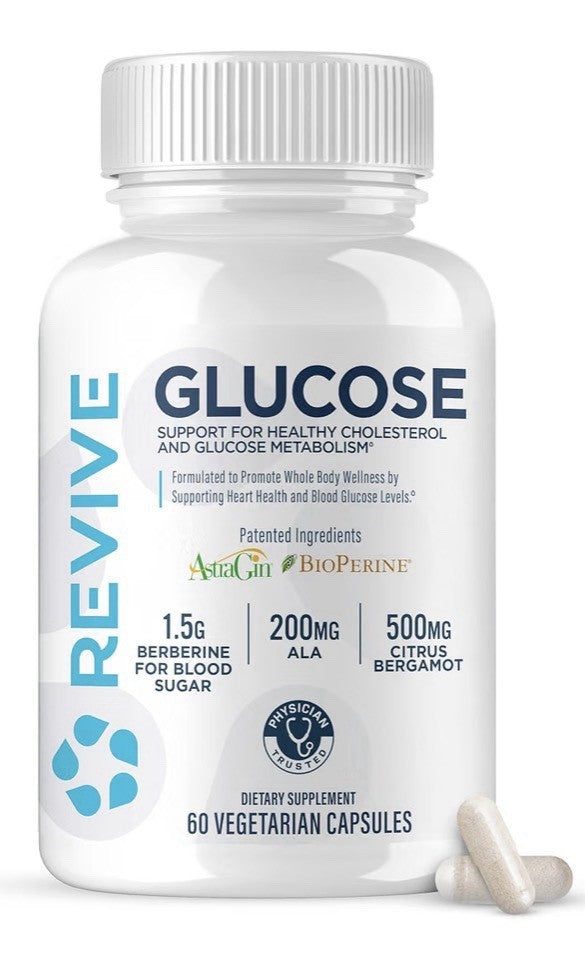 Revive MD Glucose Support for Healthy Cholesterol Metabolism for Women &Men 60ca