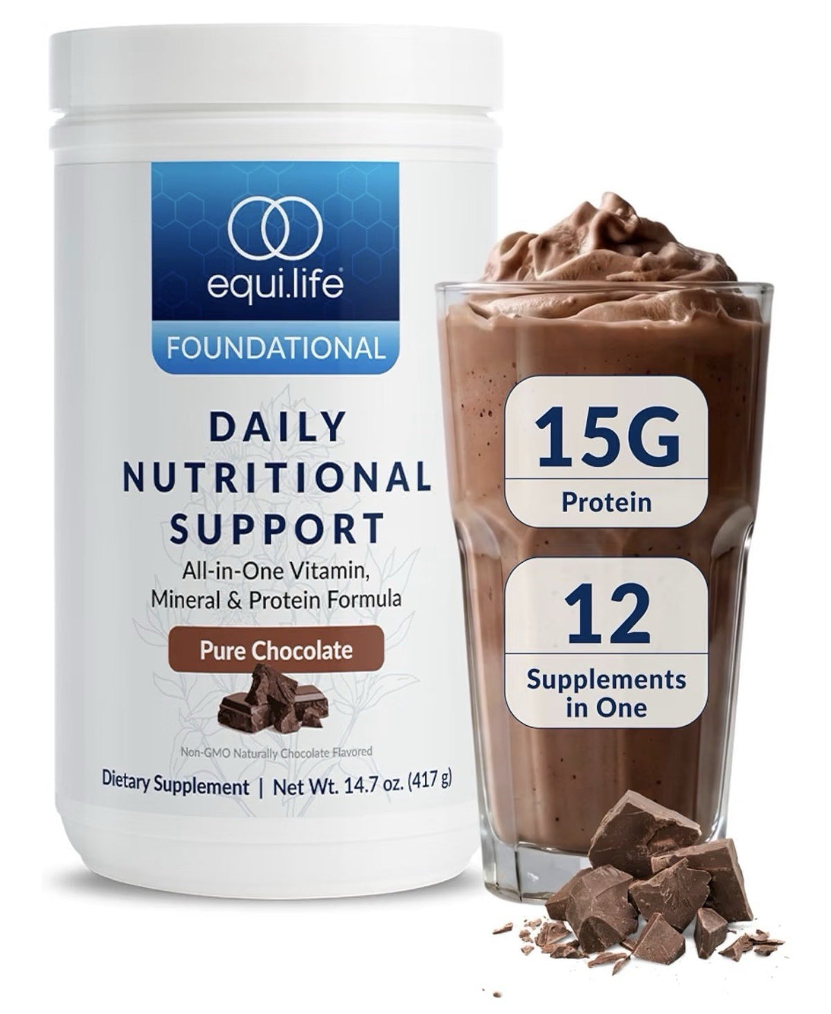 Equilife Foundational Daily Nutritional Support All In One Vitamins Chocolate