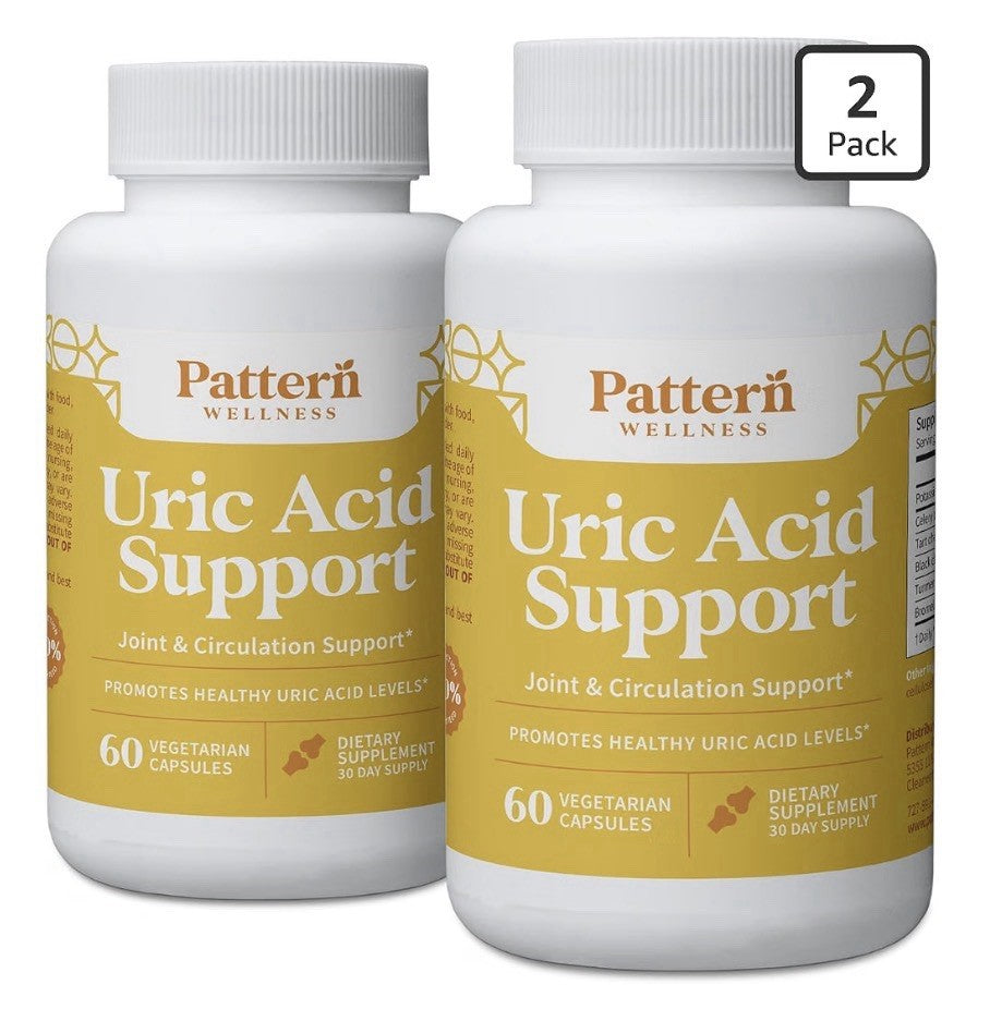 2 Pack Pattern Wellness Uric Acid Joint Circulation Uric Acid Levels Support